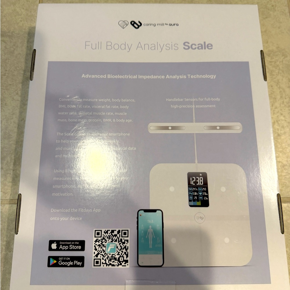 Full Body Analysis Scale — Caring Mill™ by Aura